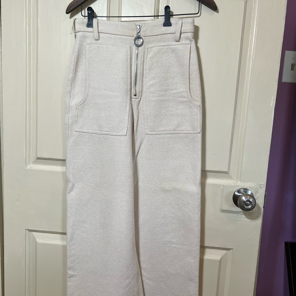 EDUN Vintage Cream Wide Leg Pants